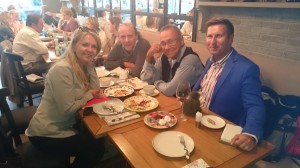 0. Foto z prvého rokovania v Moskve - z ľava Beata Greneche, Karol Hlávka, Andrei Konchalovsky a Andrej Antonio Leca